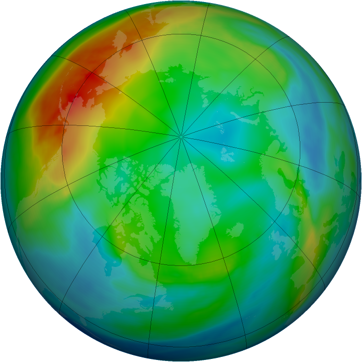 Arctic ozone map for 10 December 2006